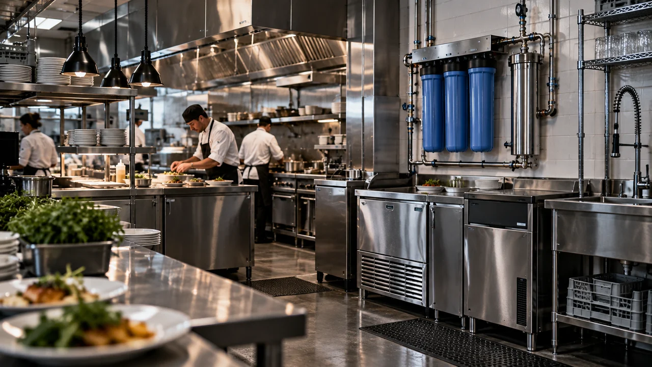Water + ice for restaurants